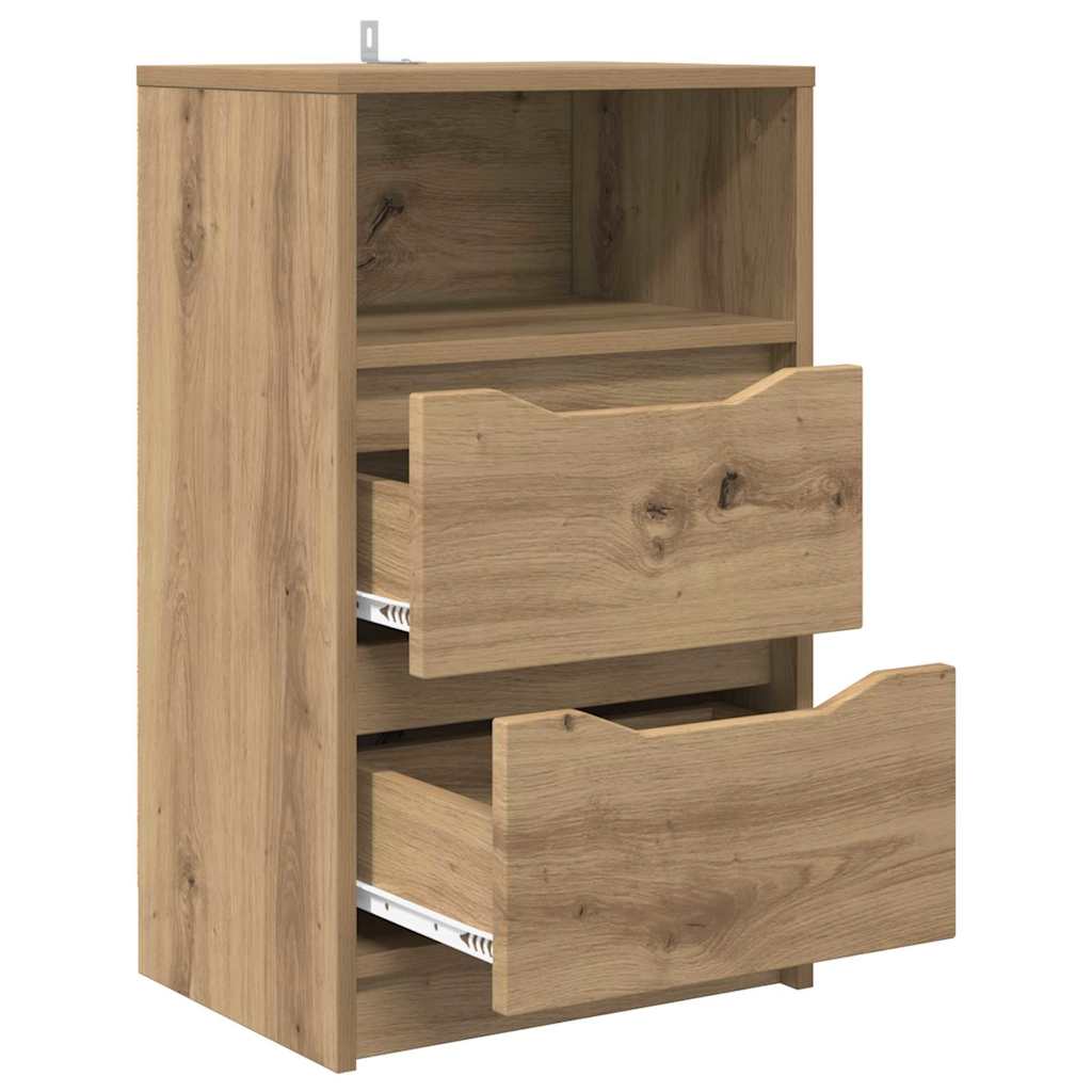 Bedside Tables with Drawer 2 pcs Artisan Oak 40 x 30 x 467 cm