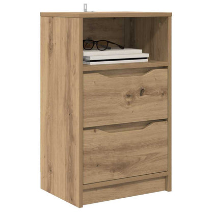 Bedside Tables with Drawer 2 pcs Artisan Oak 40 x 30 x 467 cm