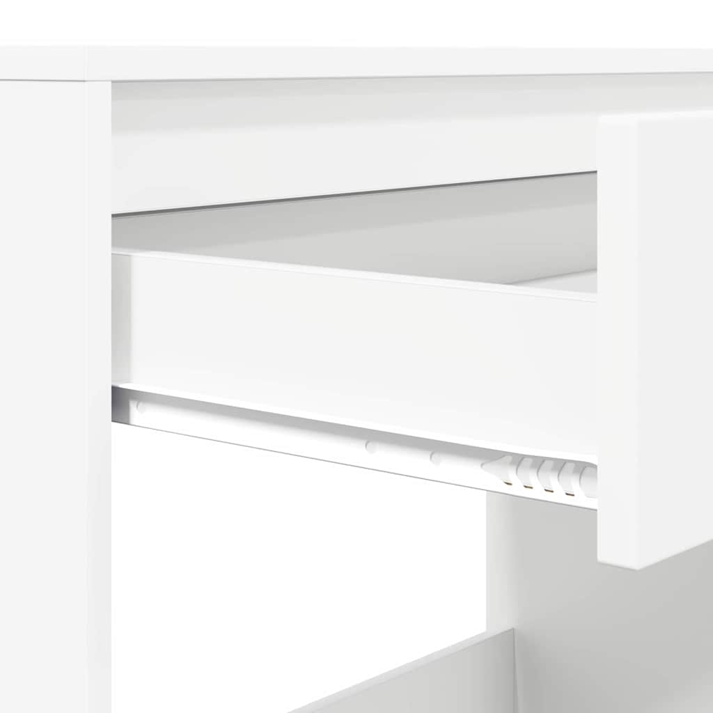 Desk with Drawer White 100 x 50 x 78 cm Engineered Wood