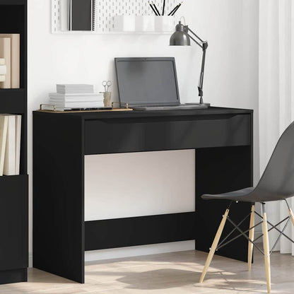Desk with Drawer Black 100 x 50 x 78 cm Engineered Wood