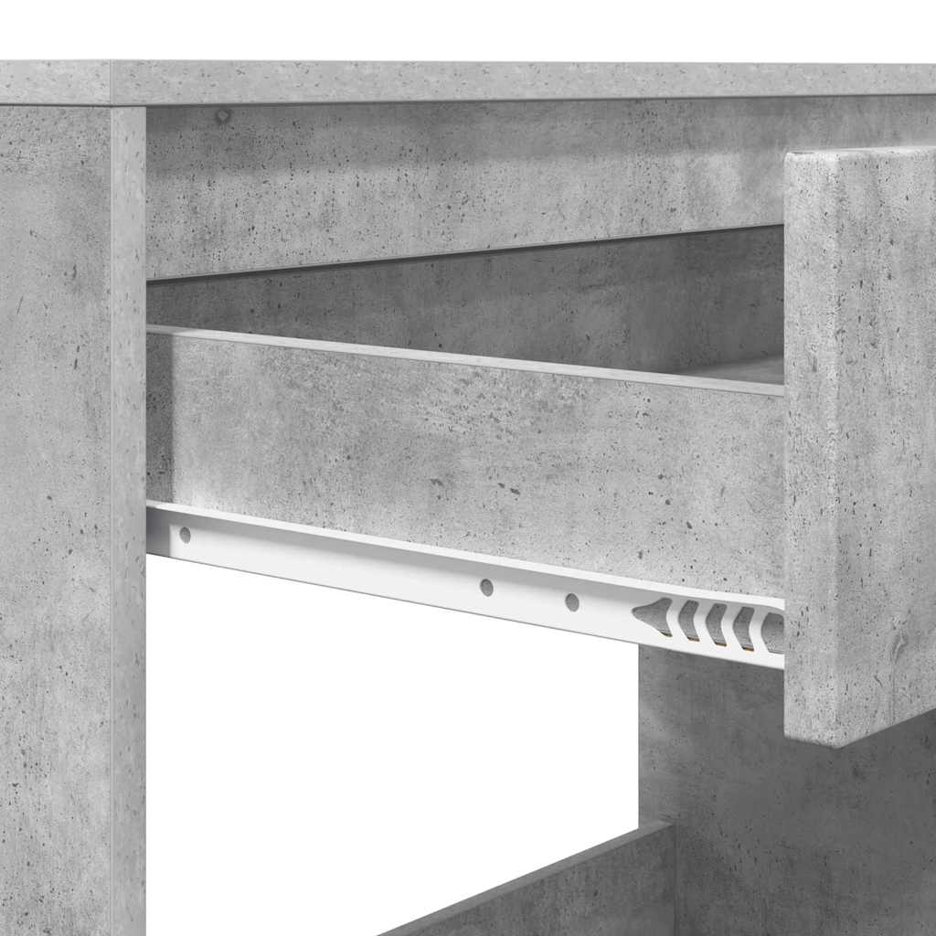Desk with Drawer Concrete Grey 100 x 50 x 78 cm Engineered Wood