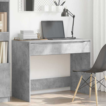 Desk with Drawer Concrete Grey 100 x 50 x 78 cm Engineered Wood