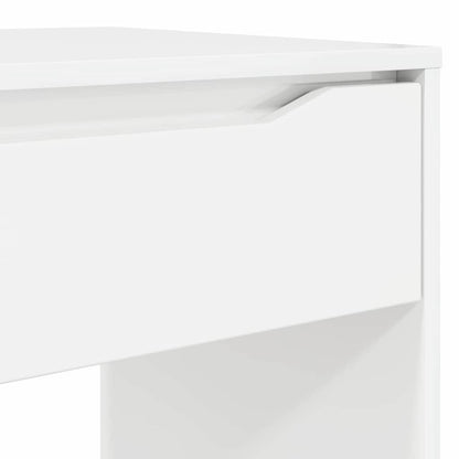 Desk High Gloss White 100 x 50 x 78 cm Engineered Wood