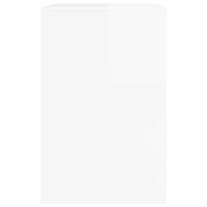 Desk High Gloss White 100 x 50 x 78 cm Engineered Wood