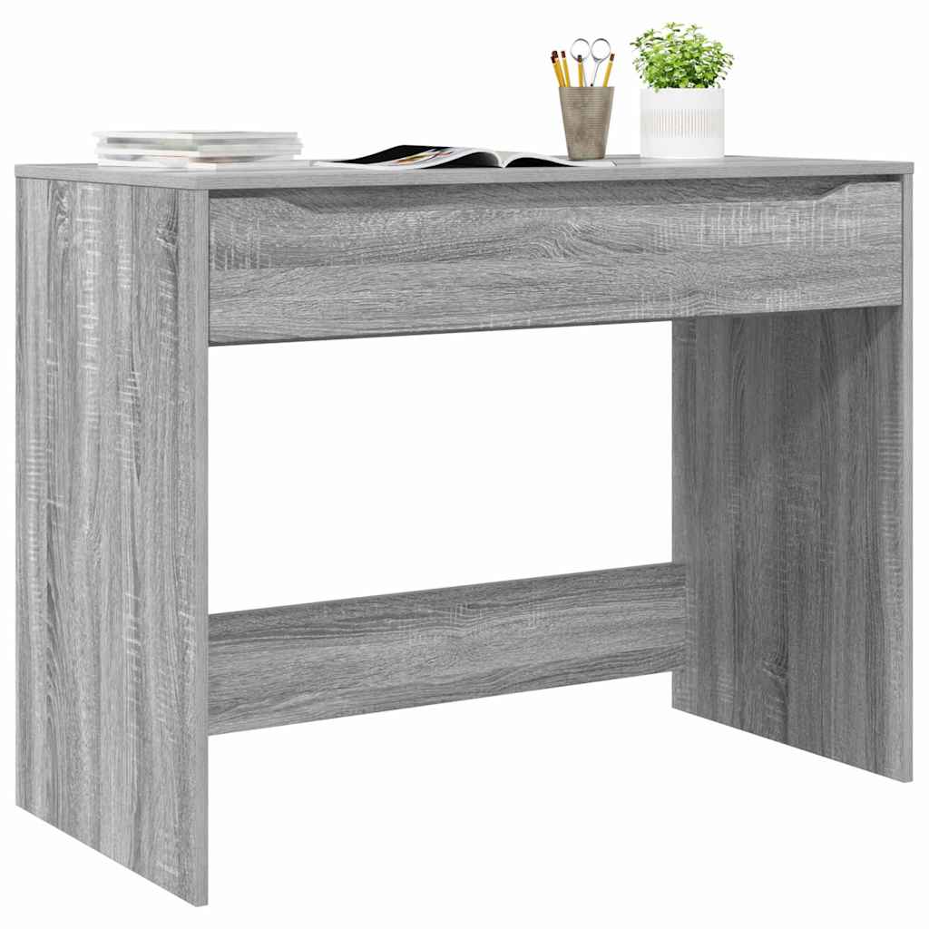 Desk with Drawer Grey Sonoma 100 x 50 x 78 cm Engineered Wood