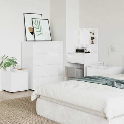 Bathroom Cabinet High Gloss White 40.5 x 40 x 44 cm