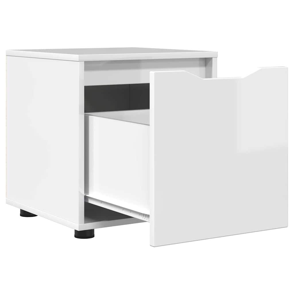Bathroom Cabinet High Gloss White 40.5 x 40 x 44 cm