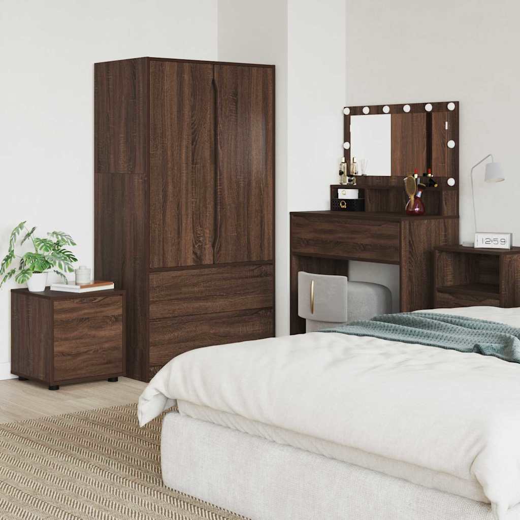 Bathroom Cabinet Brown Oak 40.5 x 40 x 44 cm Engineered Wood