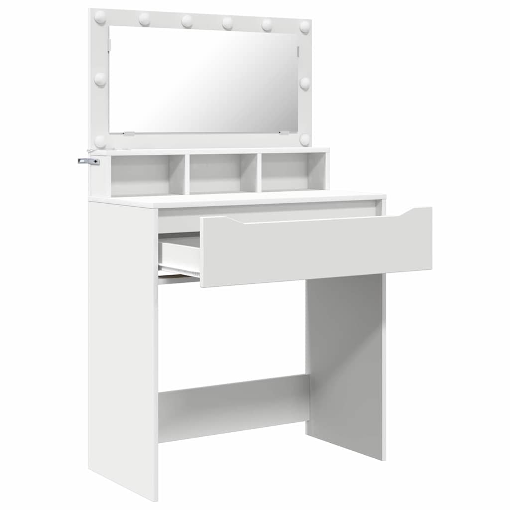Bedroom Dressing Tables with Drawer White 80 x 39.6 x 135 cm