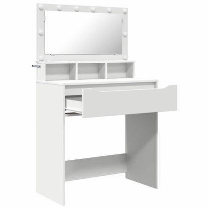 Bedroom Dressing Tables with Drawer White 80 x 39.6 x 135 cm