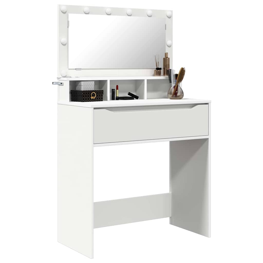 Bedroom Dressing Tables with Drawer White 80 x 39.6 x 135 cm