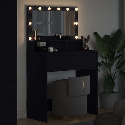 Bedroom Dressing Tables with Drawer Black 80 x 39.6 x 135 cm