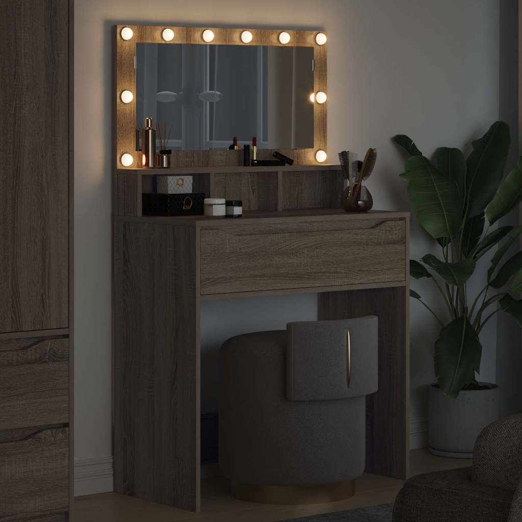 Bedroom Dressing Tables Sonoma Oak 80 x 39.6 x 135 cm