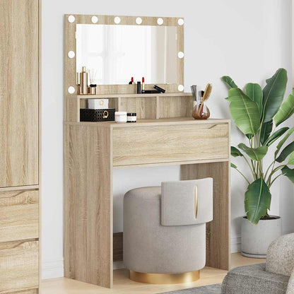 Bedroom Dressing Tables Sonoma Oak 80 x 39.6 x 135 cm