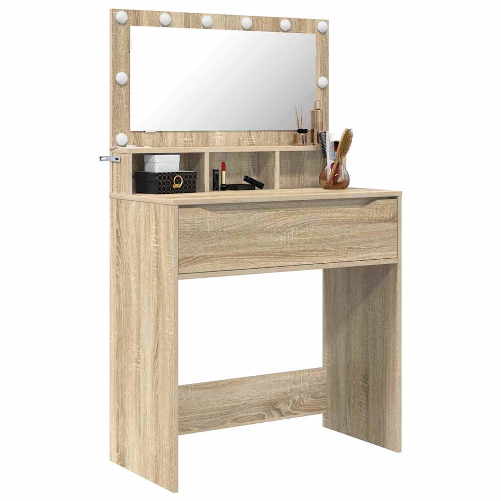Bedroom Dressing Tables Sonoma Oak 80 x 39.6 x 135 cm