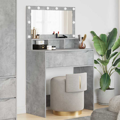 Bedroom Dressing Tables Concrete Grey 80 x 39.6 x 135 cm