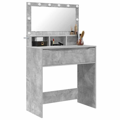 Bedroom Dressing Tables Concrete Grey 80 x 39.6 x 135 cm