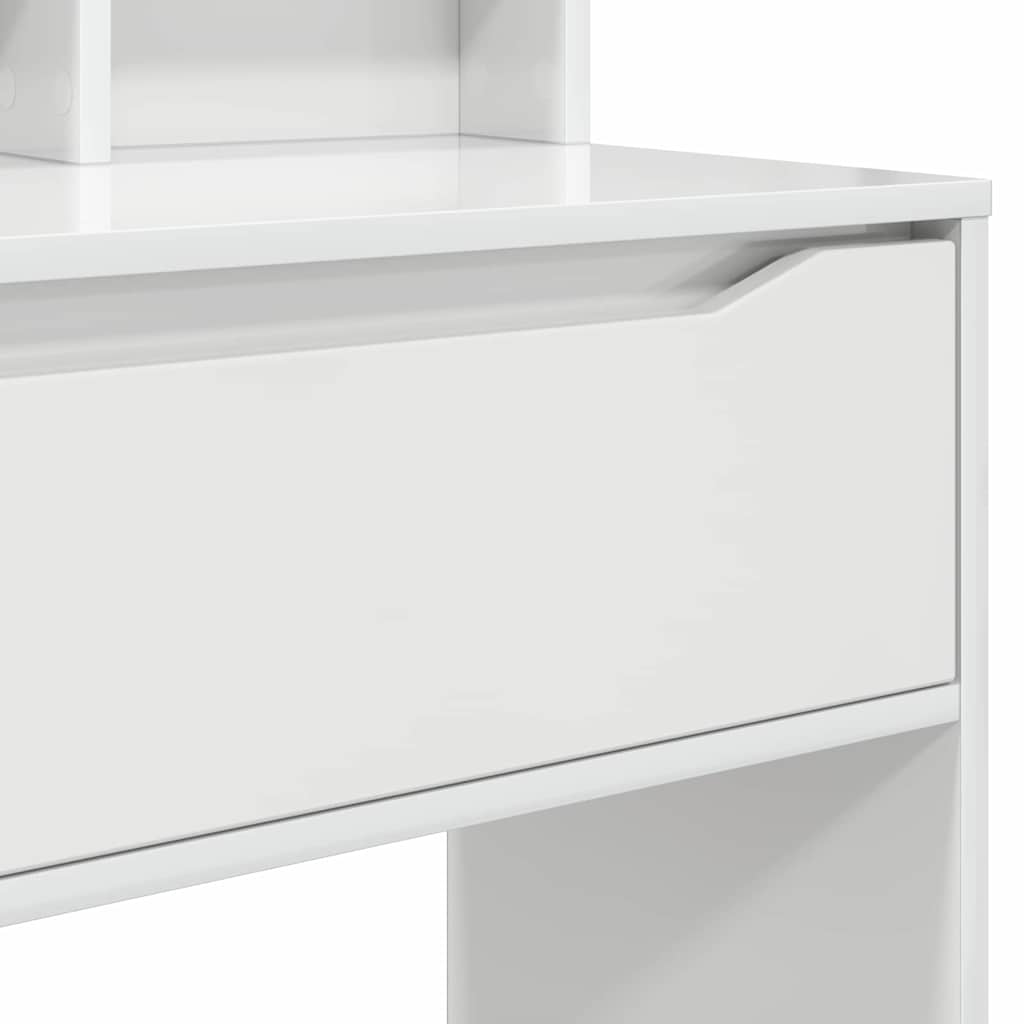 Bedroom Dressing Tables High Gloss White 80 x 39.6 x 135 cm