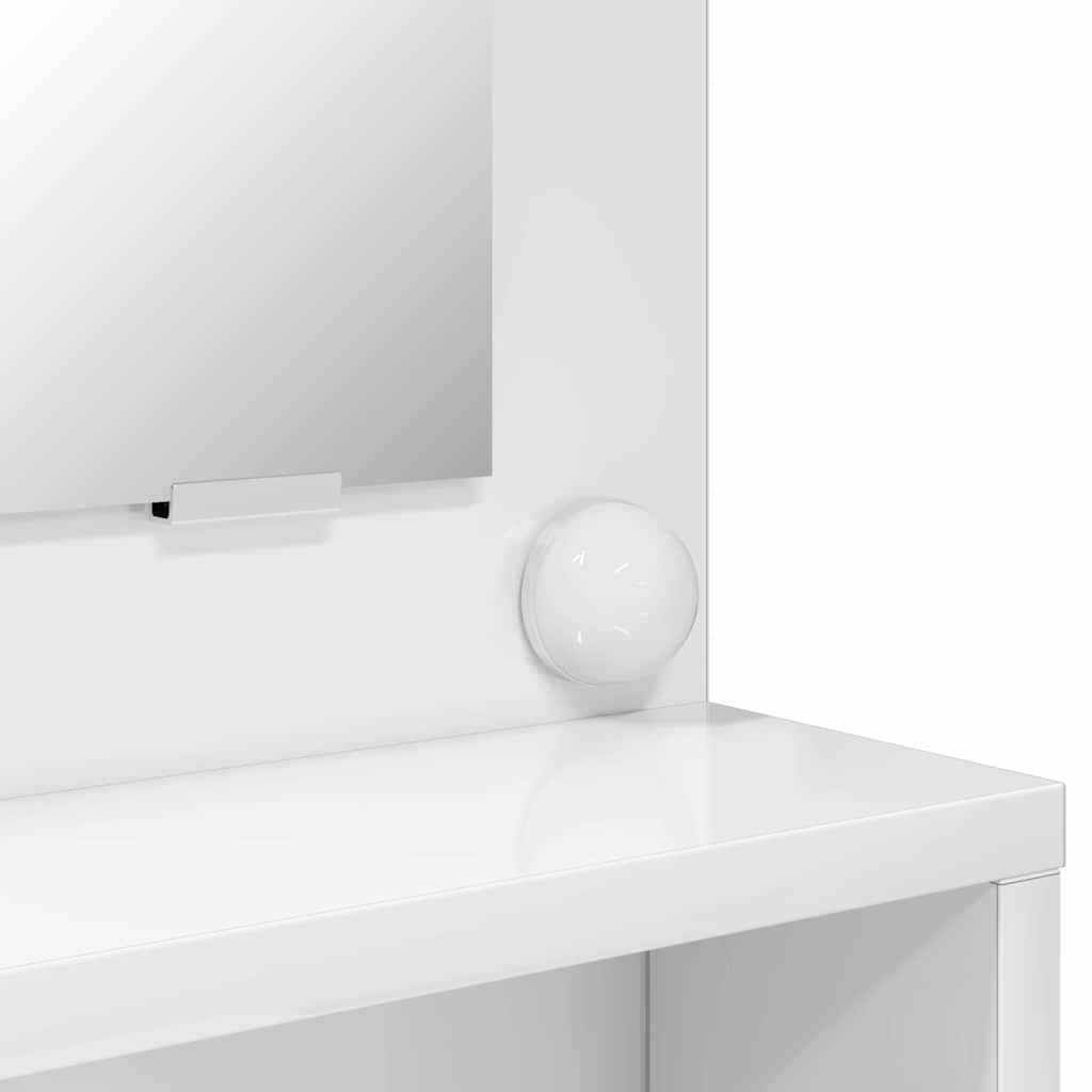 Bedroom Dressing Tables High Gloss White 80 x 39.6 x 135 cm