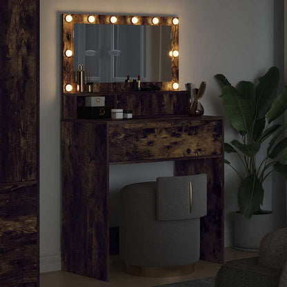 Bedroom Dressing Tables Smoked Oak 80 x 39.6 x 135 cm