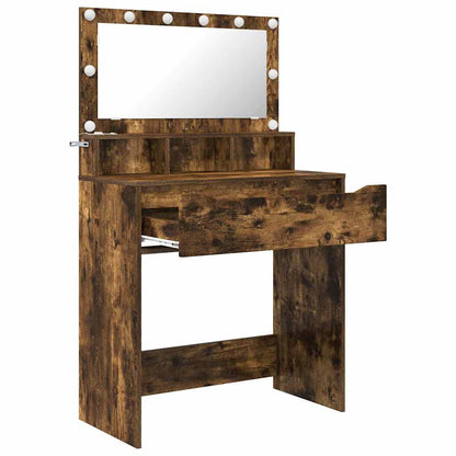 Bedroom Dressing Tables Smoked Oak 80 x 39.6 x 135 cm