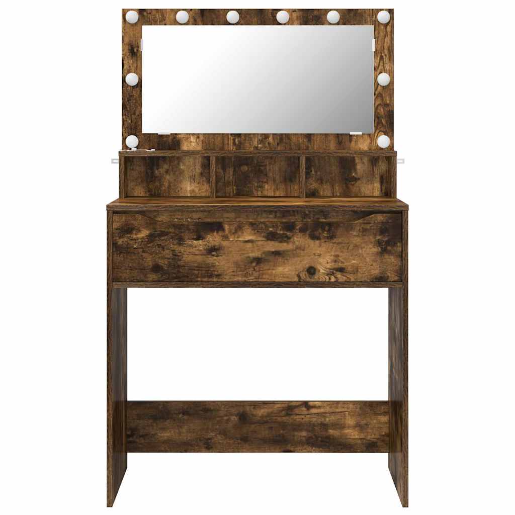 Bedroom Dressing Tables Smoked Oak 80 x 39.6 x 135 cm
