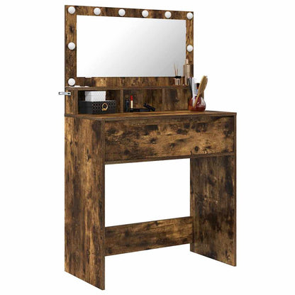 Bedroom Dressing Tables Smoked Oak 80 x 39.6 x 135 cm