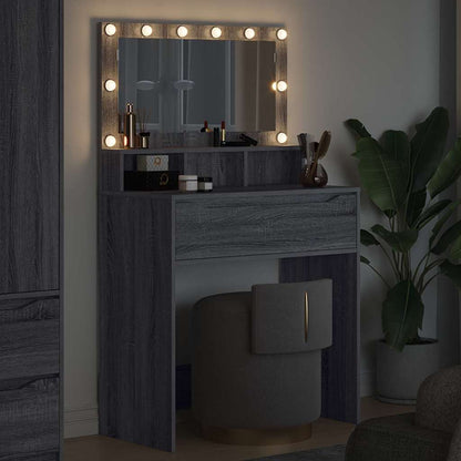 Bedroom Dressing Tables Grey Sonoma 80 x 39.6 x 135 cm