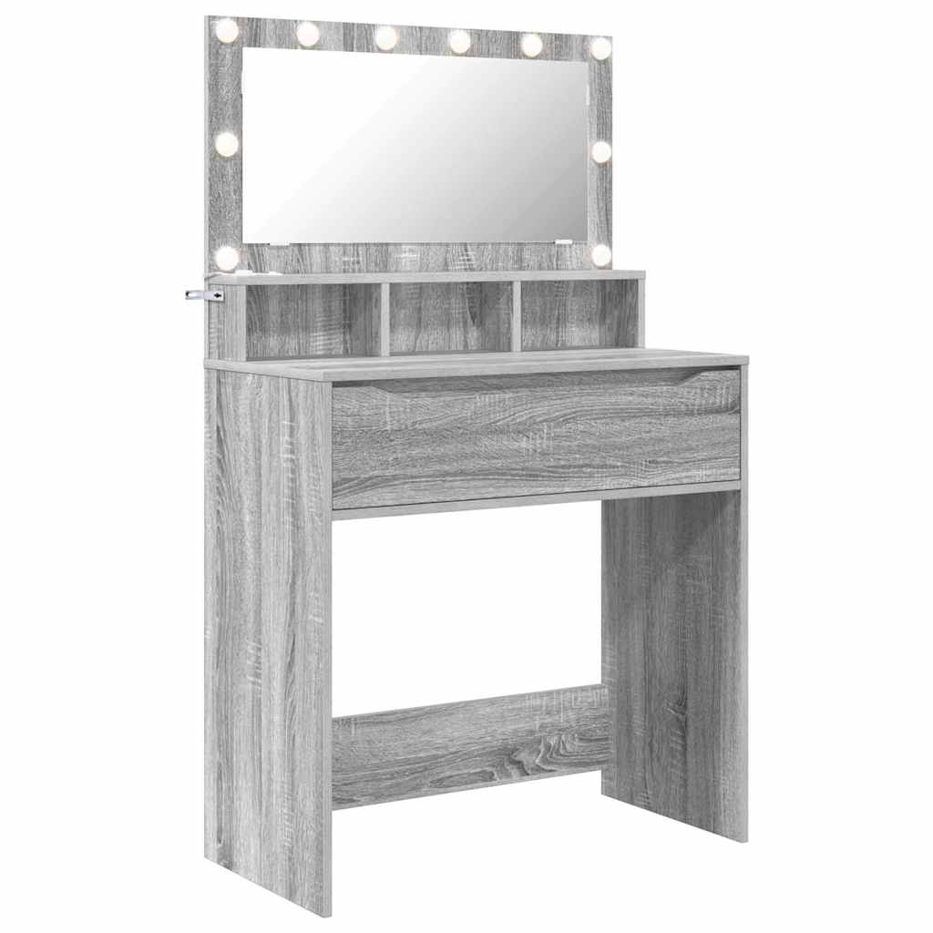 Bedroom Dressing Tables Grey Sonoma 80 x 39.6 x 135 cm