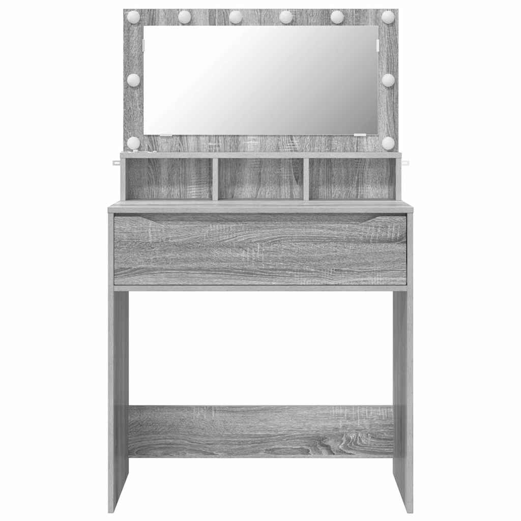 Bedroom Dressing Tables Grey Sonoma 80 x 39.6 x 135 cm