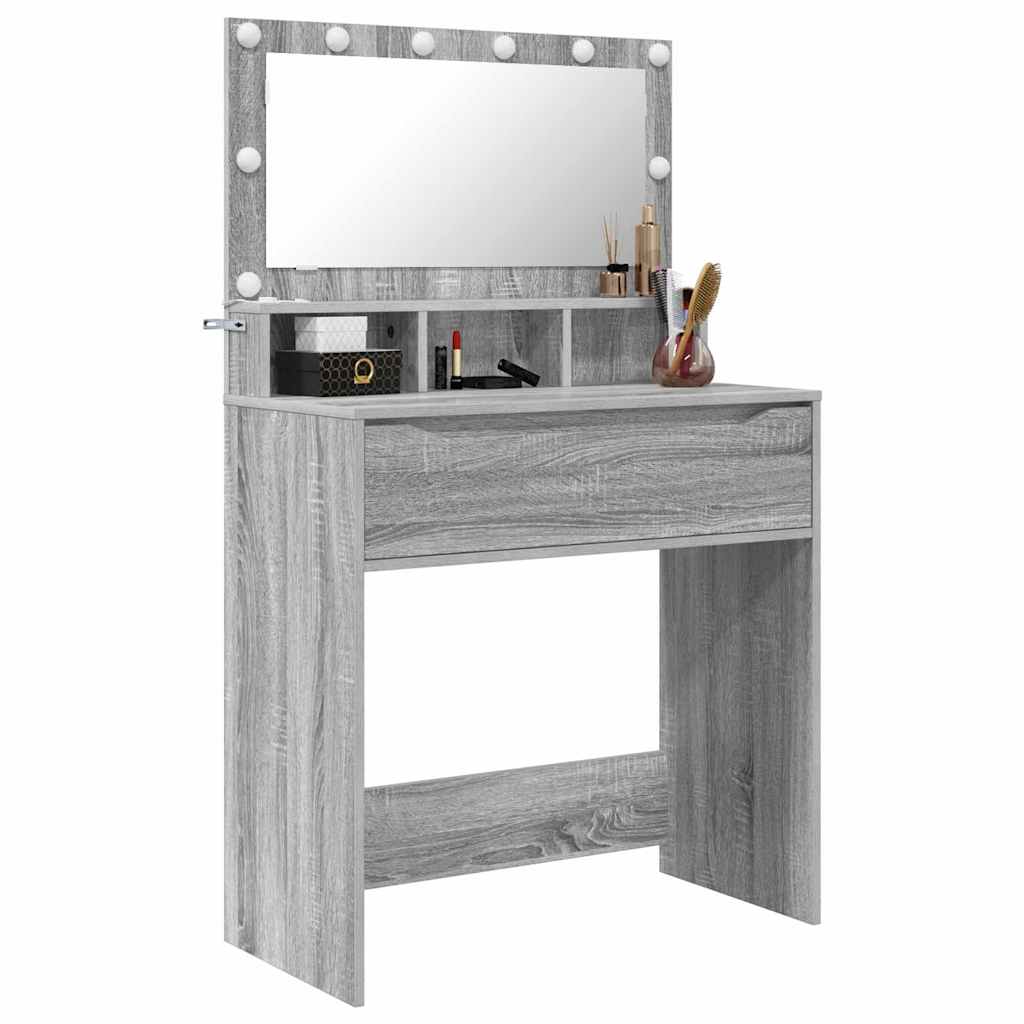 Bedroom Dressing Tables Grey Sonoma 80 x 39.6 x 135 cm