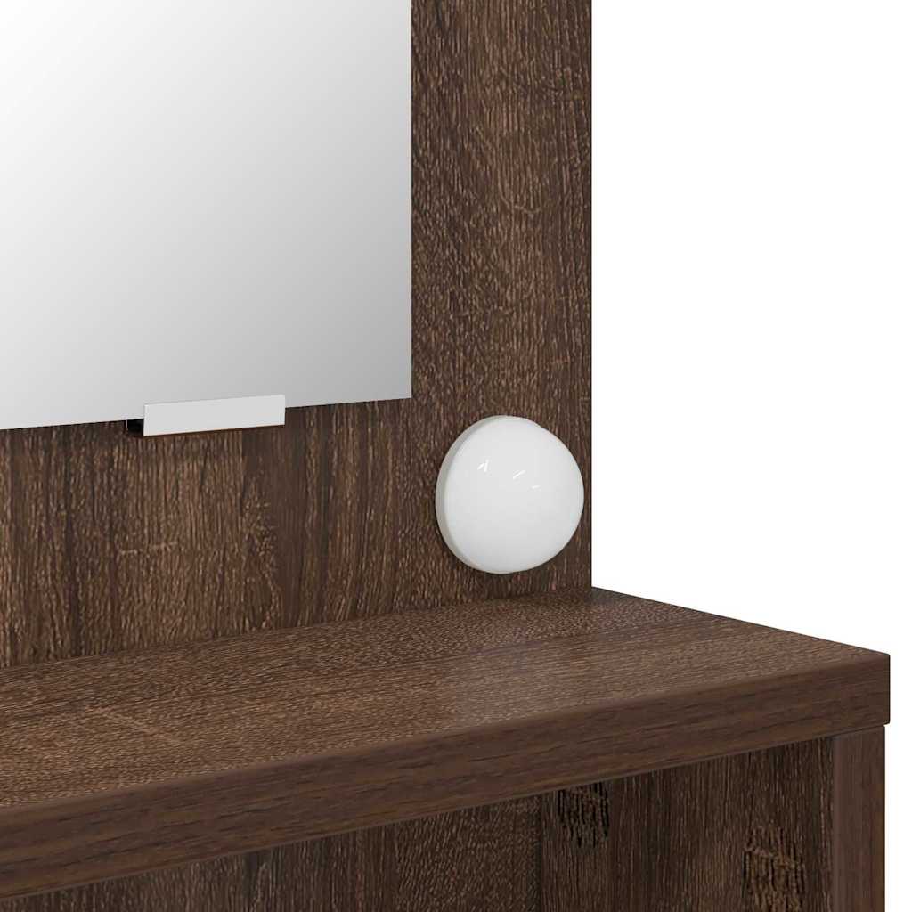 Bedroom Dressing Tables Brown Oak 80 x 39.6 x 135 cm