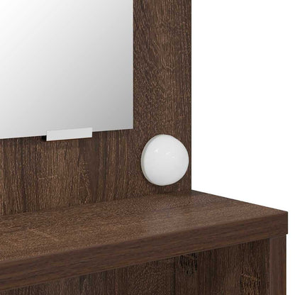 Bedroom Dressing Tables Brown Oak 80 x 39.6 x 135 cm