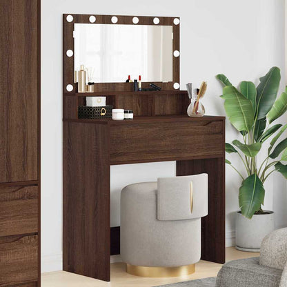 Bedroom Dressing Tables Brown Oak 80 x 39.6 x 135 cm