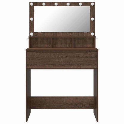 Bedroom Dressing Tables Brown Oak 80 x 39.6 x 135 cm