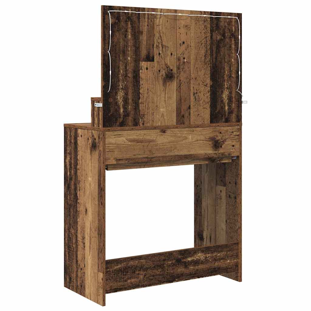 Bedroom Dressing Tables with Drawer Old Wood 80 x 39.6 x 135 cm