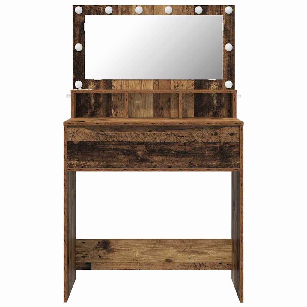 Bedroom Dressing Tables with Drawer Old Wood 80 x 39.6 x 135 cm