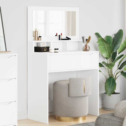 Bedroom Dressing Tables with Drawer White 80 x 39.6 x 135 cm