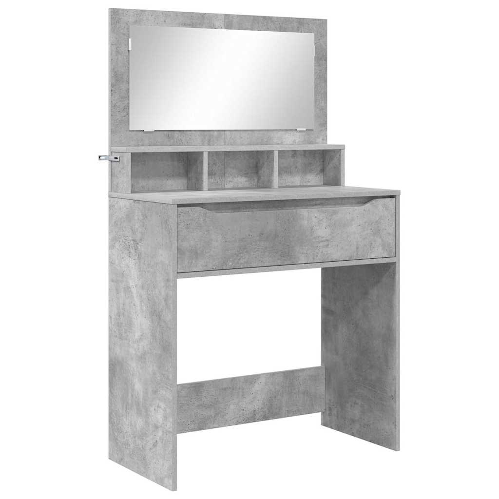 Bedroom Dressing Tables Concrete Grey 80 x 39.6 x 135 cm