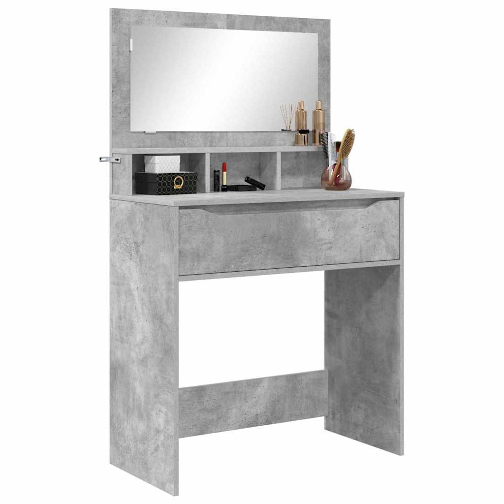 Bedroom Dressing Tables Concrete Grey 80 x 39.6 x 135 cm