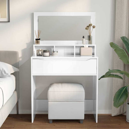 Bedroom Dressing Tables High Gloss White 80 x 39.6 x 135 cm
