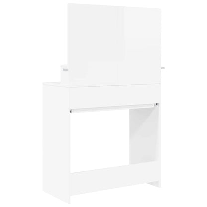 Bedroom Dressing Tables High Gloss White 80 x 39.6 x 135 cm
