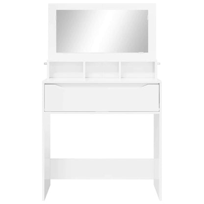 Bedroom Dressing Tables High Gloss White 80 x 39.6 x 135 cm