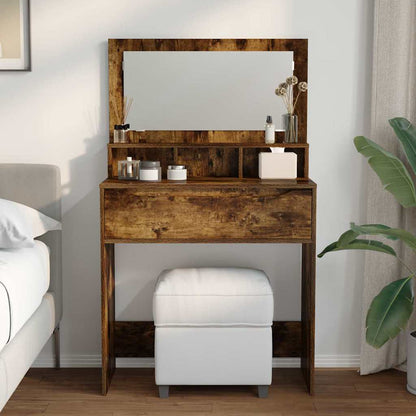 Bedroom Dressing Tables Smoked Oak 80 x 39.6 x 135 cm