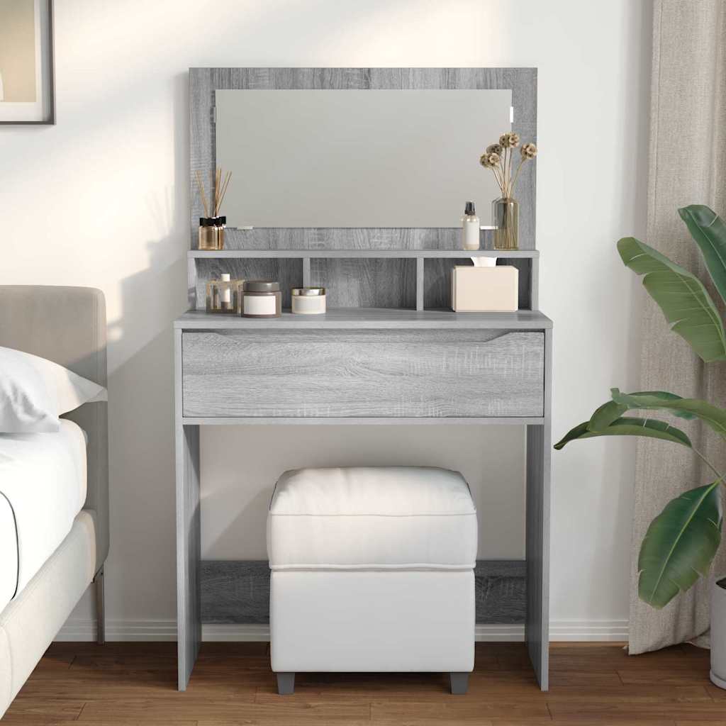 Bedroom Dressing Tables Grey Sonoma 80 x 39.6 x 135 cm