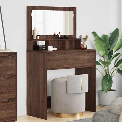 Bedroom Dressing Tables Brown Oak 80 x 39.6 x 135 cm