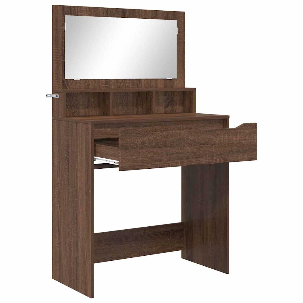 Bedroom Dressing Tables Brown Oak 80 x 39.6 x 135 cm