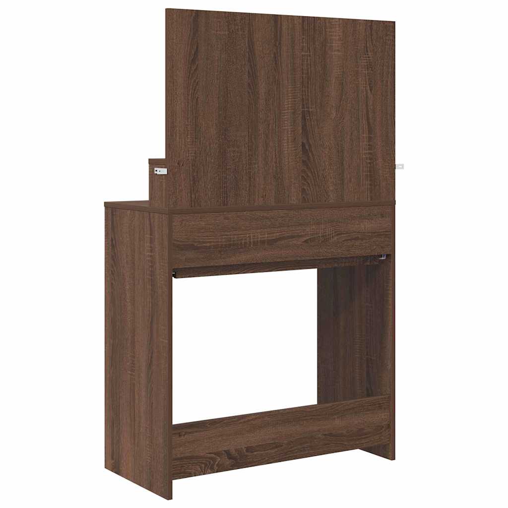 Bedroom Dressing Tables Brown Oak 80 x 39.6 x 135 cm