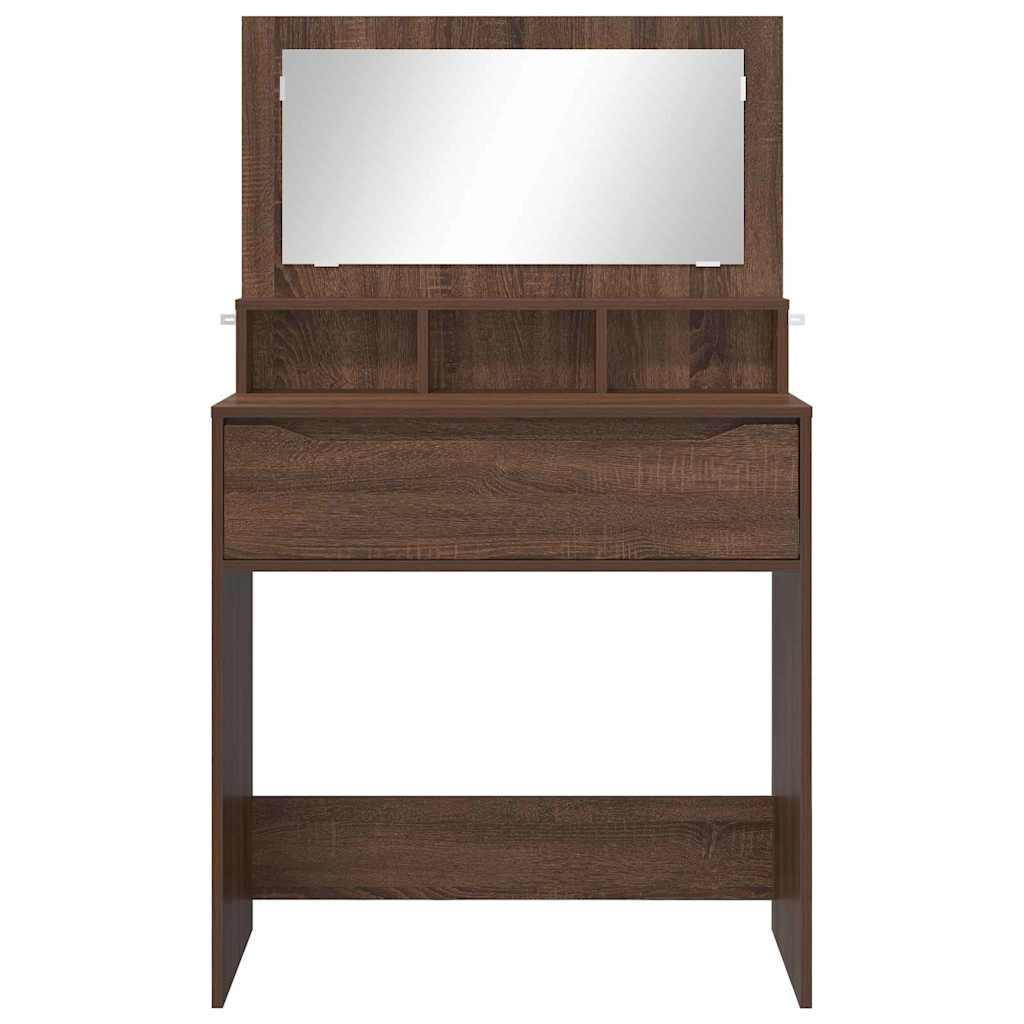 Bedroom Dressing Tables Brown Oak 80 x 39.6 x 135 cm