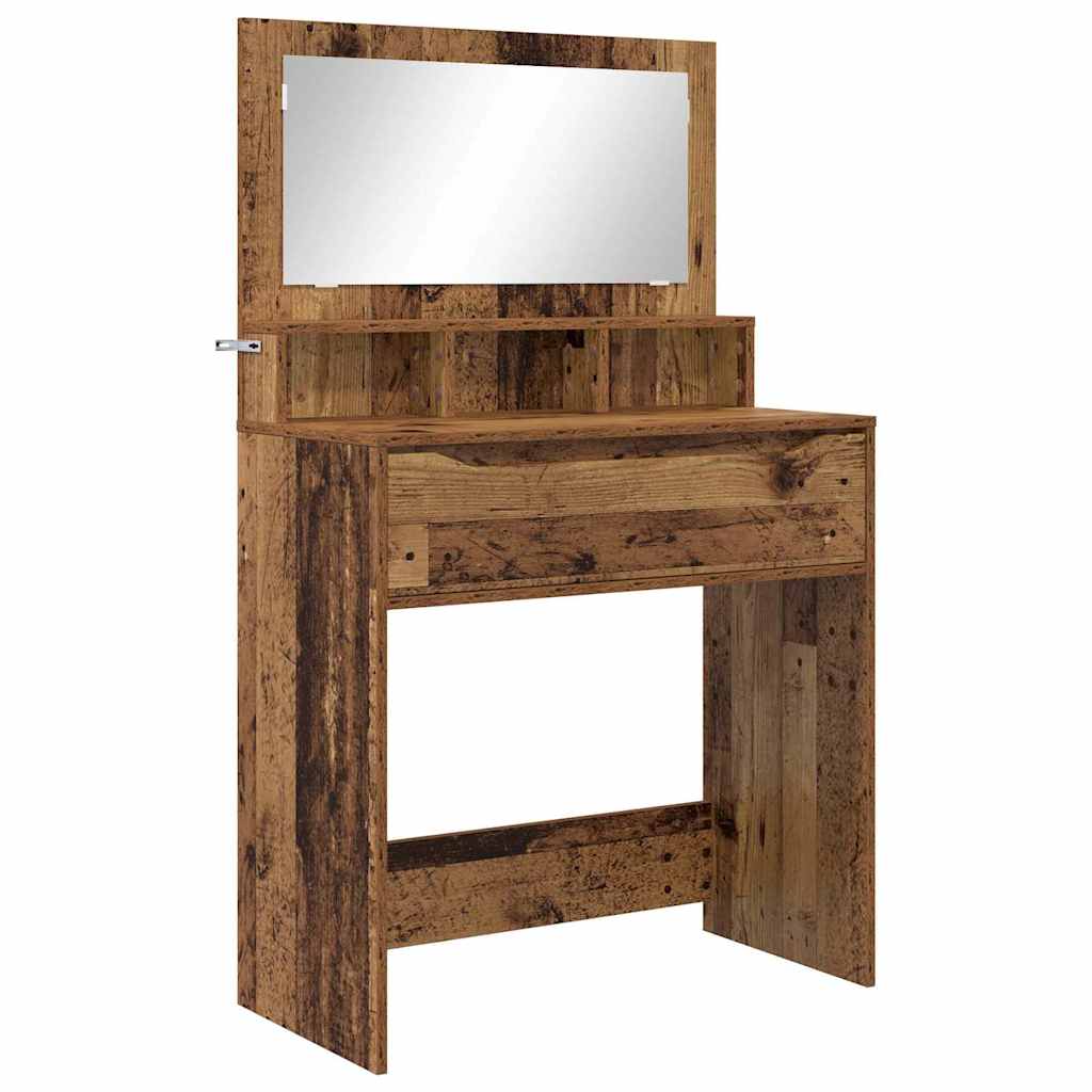 Bedroom Dressing Tables with Drawer Old Wood 80 x 39.6 x 135 cm